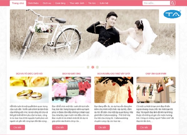 Tại sao phải thiết kế web ảnh viện áo cưới chuyên nghiệp, ấn tượng?