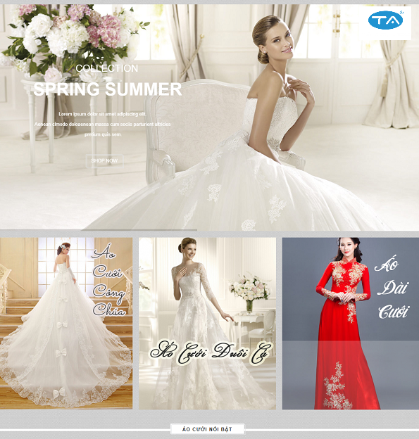 Thiết kế website ảnh cưới áo cưới tại Thuận An