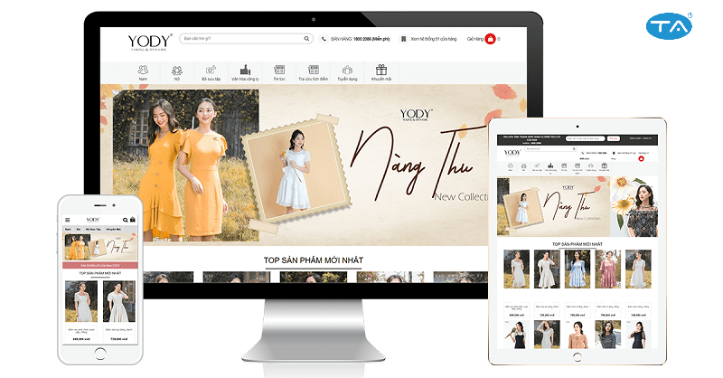 Thiết kế website bán hàng thời trang, quần áo