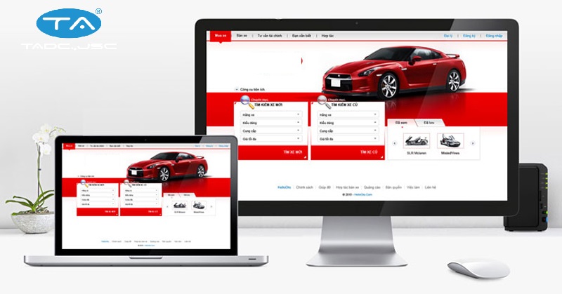 Thuận An nhận thiết kế website ôtô - xe máy giá rẻ, chuyên nghiệp