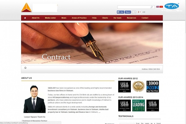 Giải pháp thiết kế website công ty luật tại Thuận An
